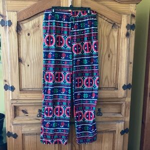 Men’s Marvel blue green red pajama lounge pants size XL - NWT